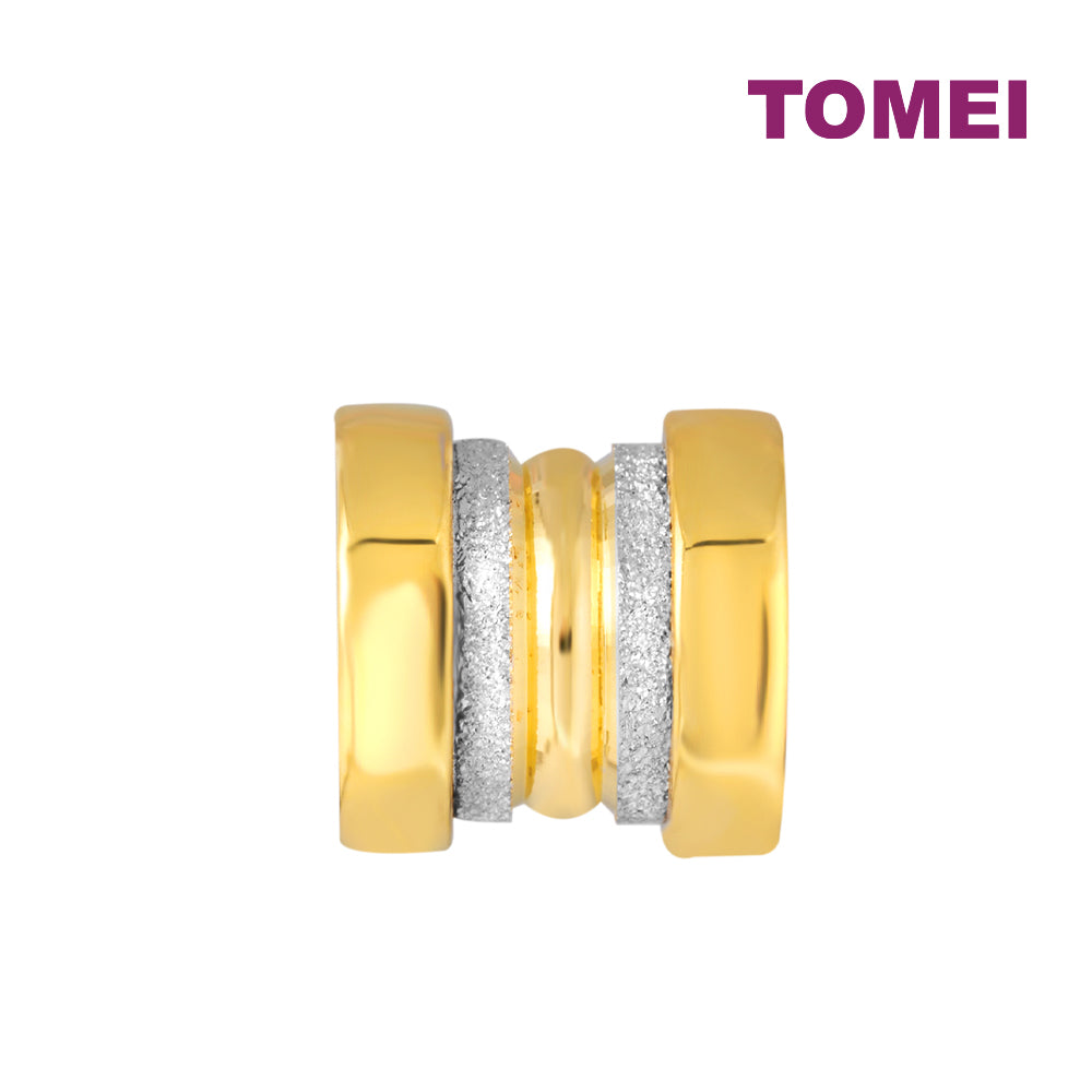 TOMEI Dual-Tone Lucky Roller Pendant, Yellow Gold 916