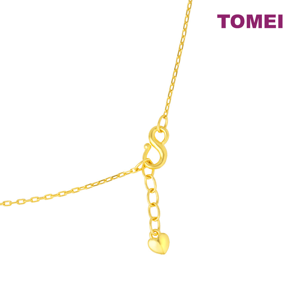 TOMEI Antique Gold Series Butterfly Necklace, Yellow Gold 999
