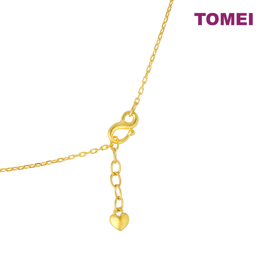 TOMEI Antique Gold Series Butterfly Necklace, Yellow Gold 999
