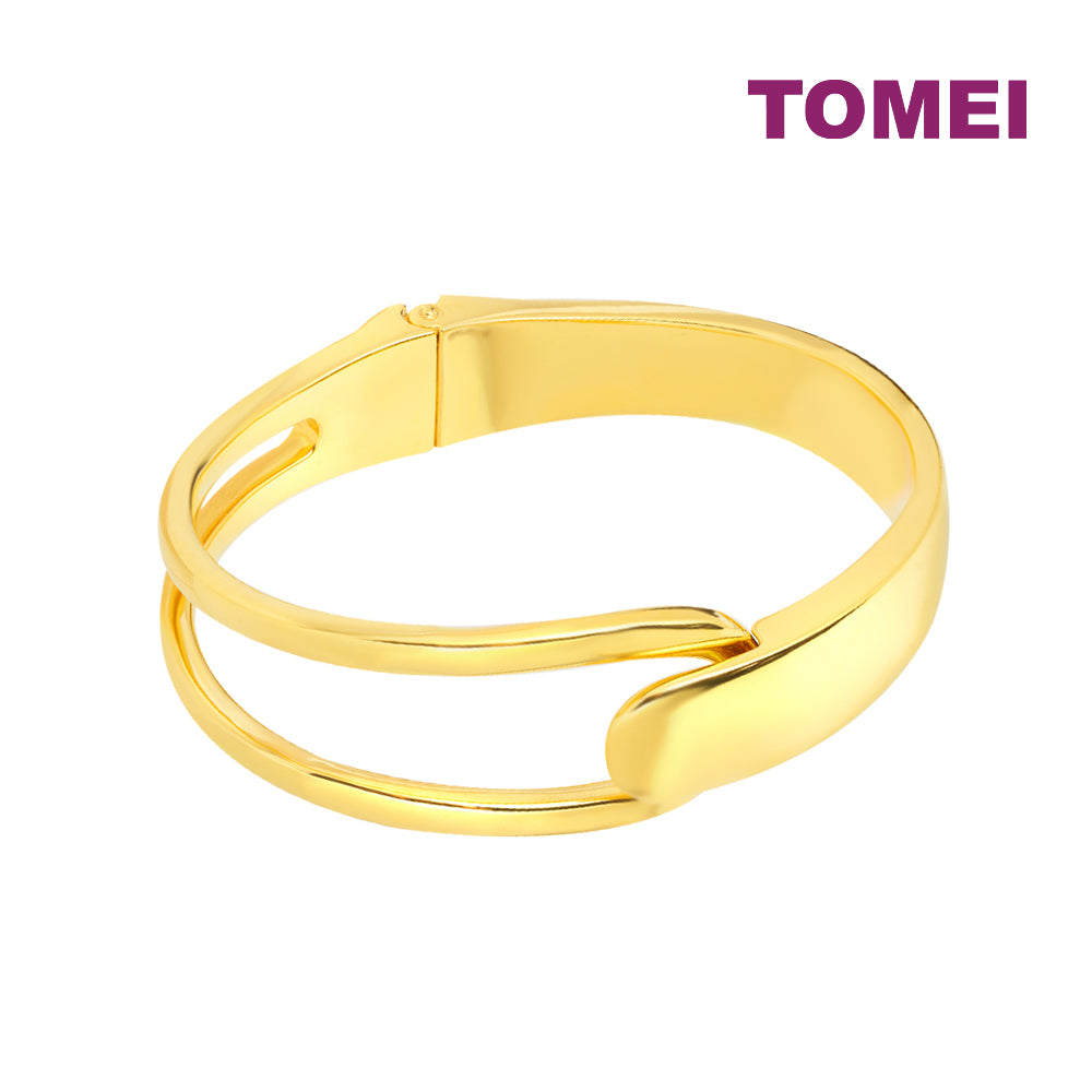 TOMEI Modern Bangle, Yellow Gold 999 (5D)