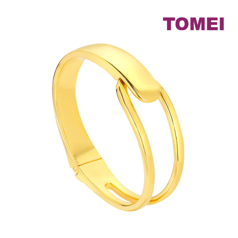 TOMEI Modern Bangle, Yellow Gold 999 (5D)