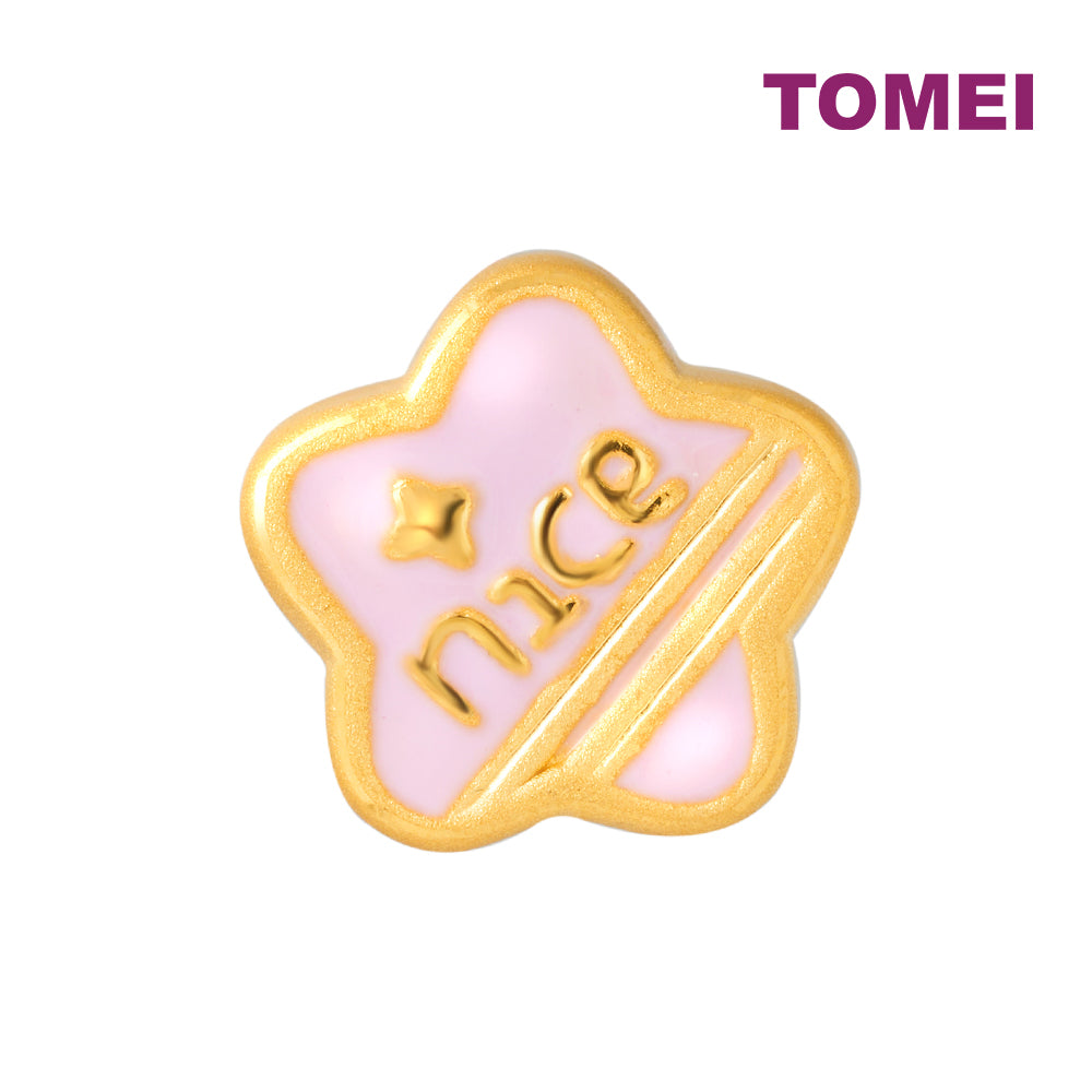 TOMEI Chomel Collection Nice Star Charm, Yellow Gold 999