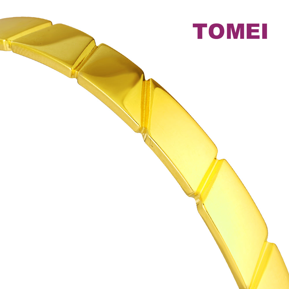 TOMEI Glowing Bangle, Yellow Gold 916
