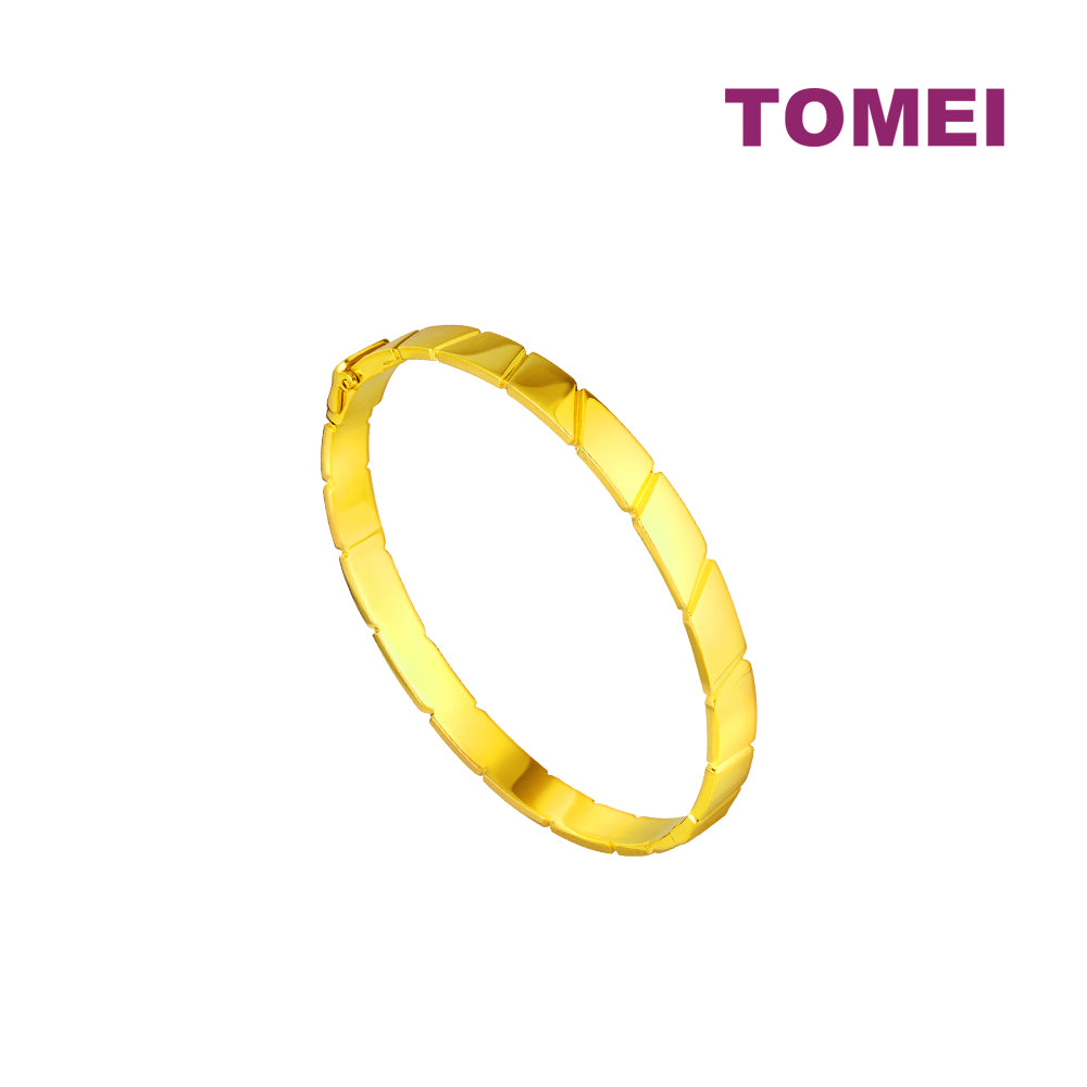 TOMEI Glowing Bangle, Yellow Gold 916