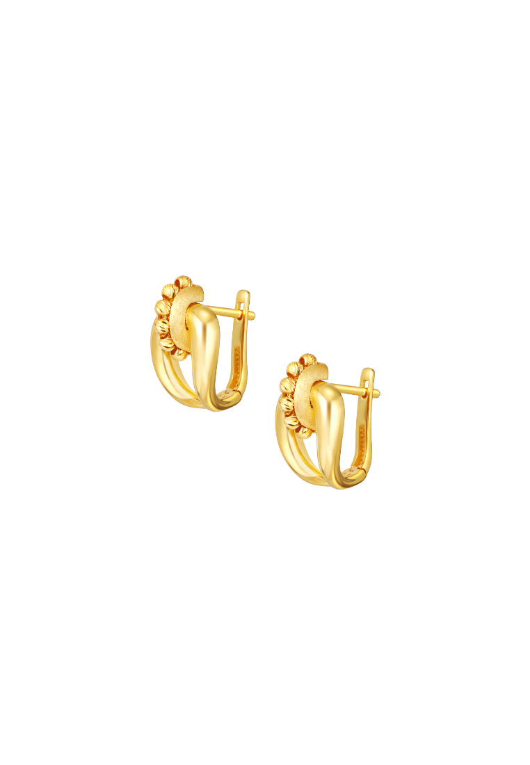 TOMEI Lusso Italia Earrings, Yellow Gold 916