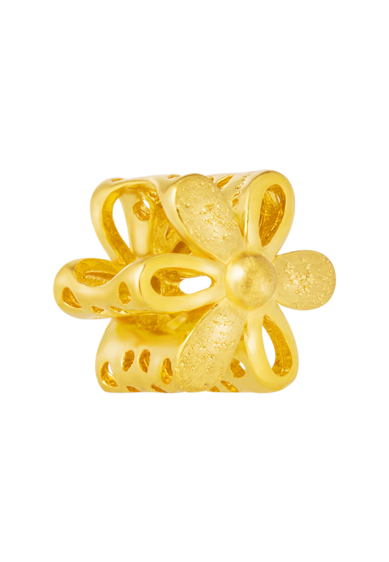 TOMEI Flower Charm, Yellow Gold 916