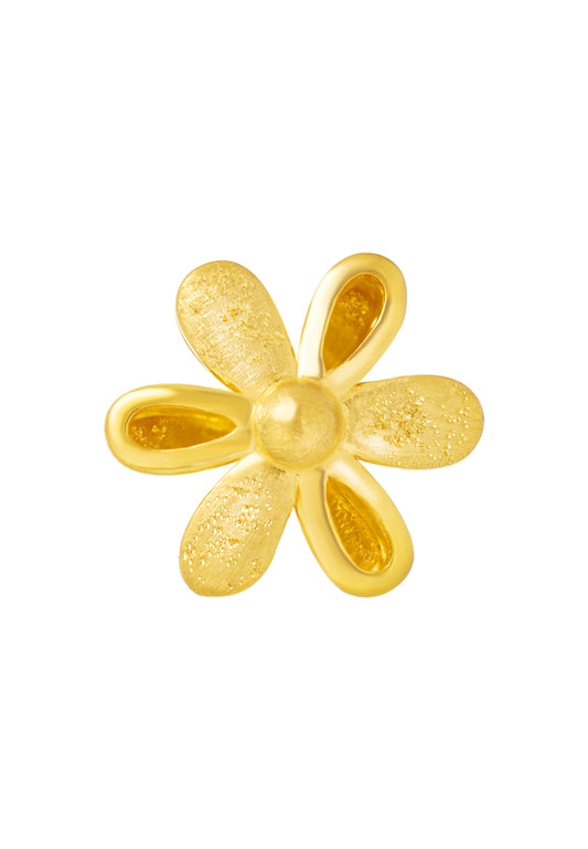 TOMEI Flower Charm, Yellow Gold 916