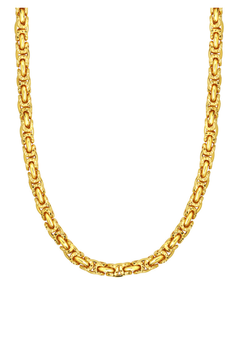TOMEI Sparkling Long Necklace, Yellow Gold 916