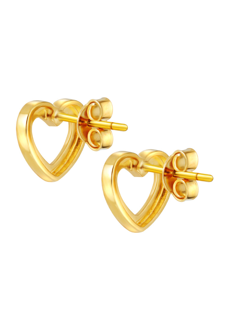 TOMEI Matters of the Heart Earrings, Yellow Gold 916