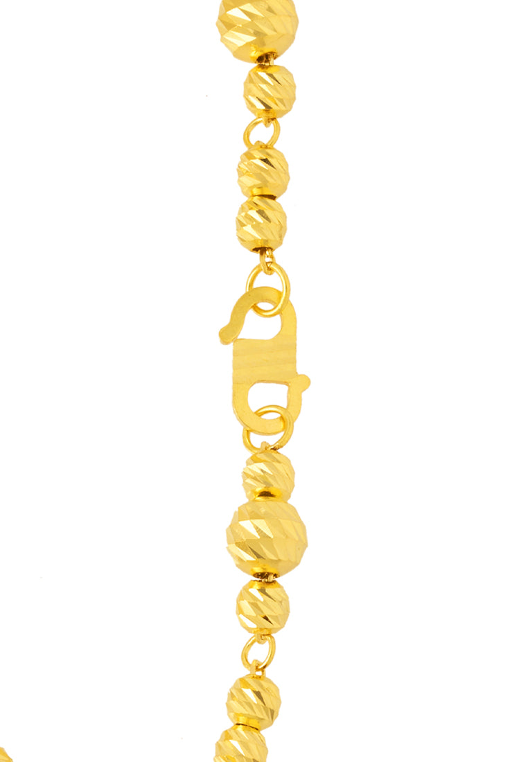TOMEI Ball Beads Bracelet, Yellow Gold 916