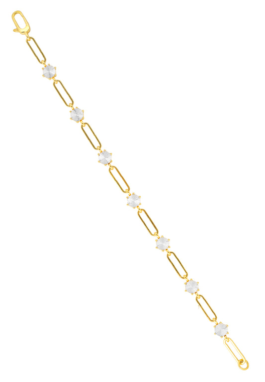TOMEI Diamond Cut Collection Bracelet, Yellow Gold 916