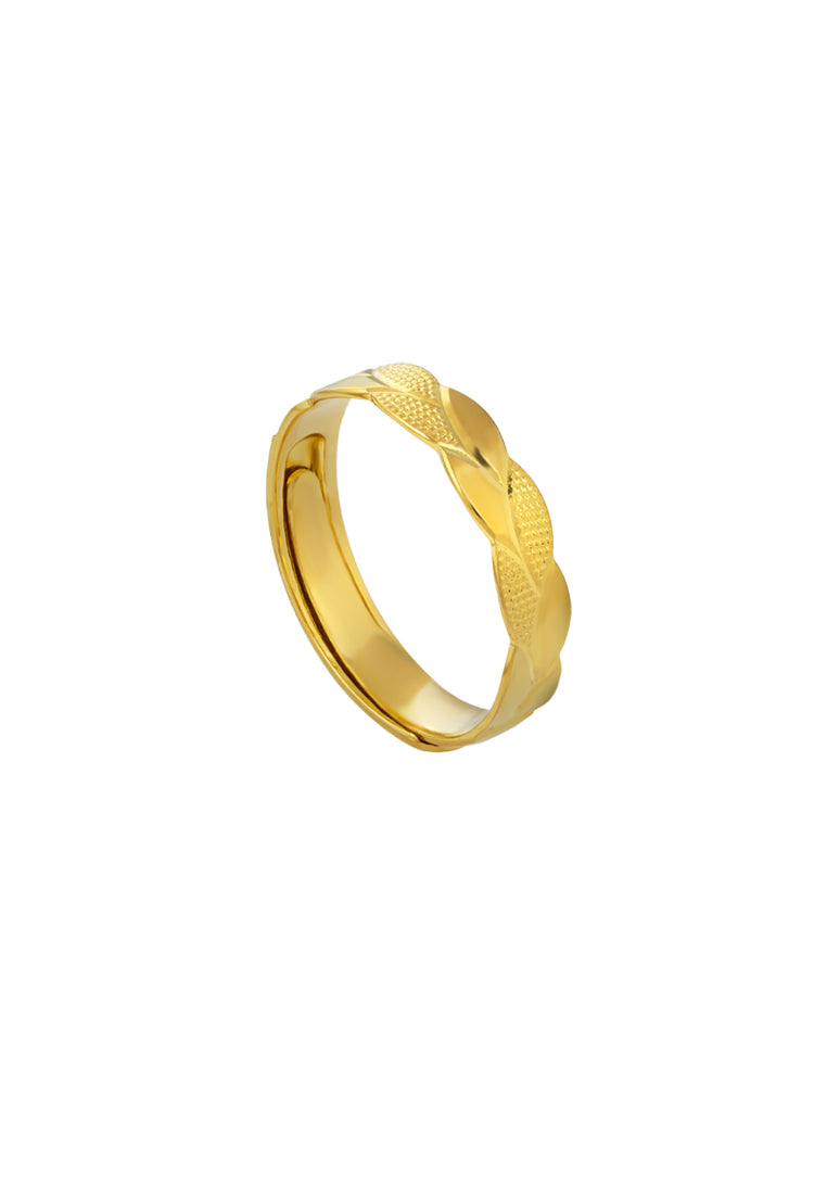 TOMEI X Xifu Wedding Band, Yellow Gold 999