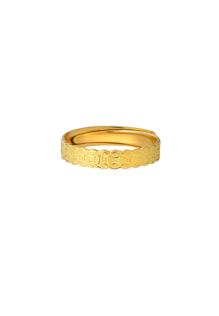 TOMEI X Xifu Wedding Band (Coin), Yellow Gold 999