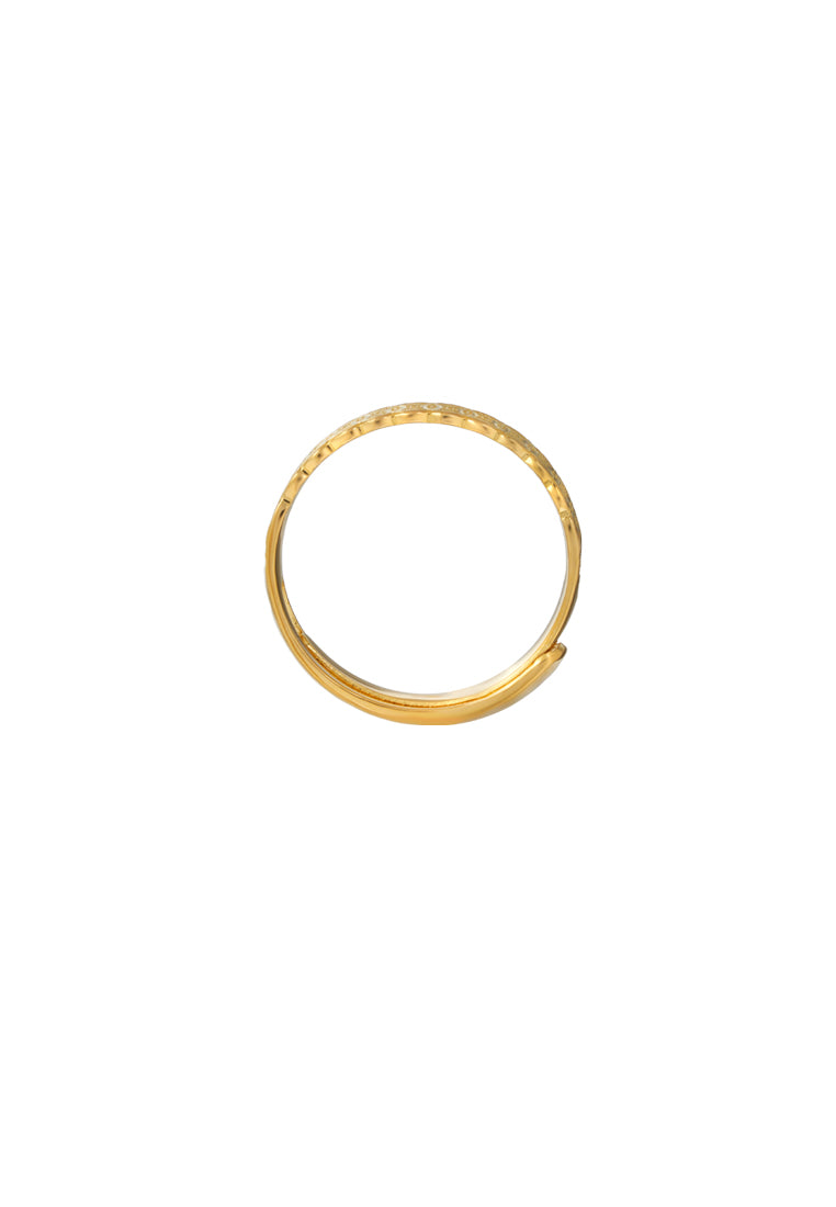 TOMEI X Xifu Wedding Band (Coin), Yellow Gold 999