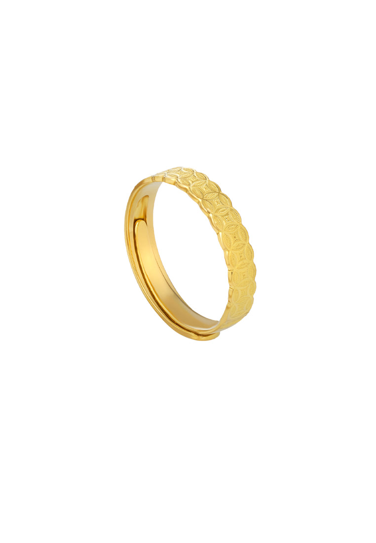 TOMEI X Xifu Wedding Band (Coin), Yellow Gold 999