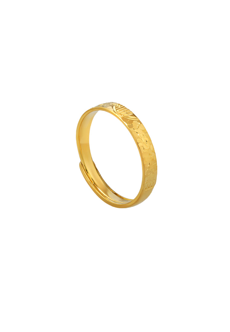 TOMEI X Xifu Wedding Band (XiZi), Yellow Gold 999
