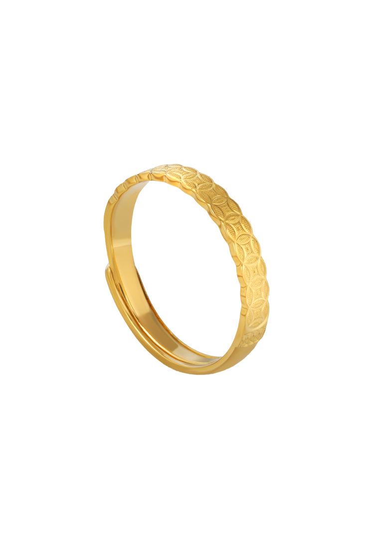 TOMEI X Xifu Wedding Band (Coin), Yellow Gold 999