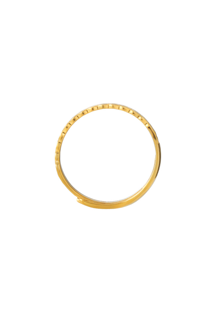 TOMEI X Xifu Wedding Band (Coin), Yellow Gold 999