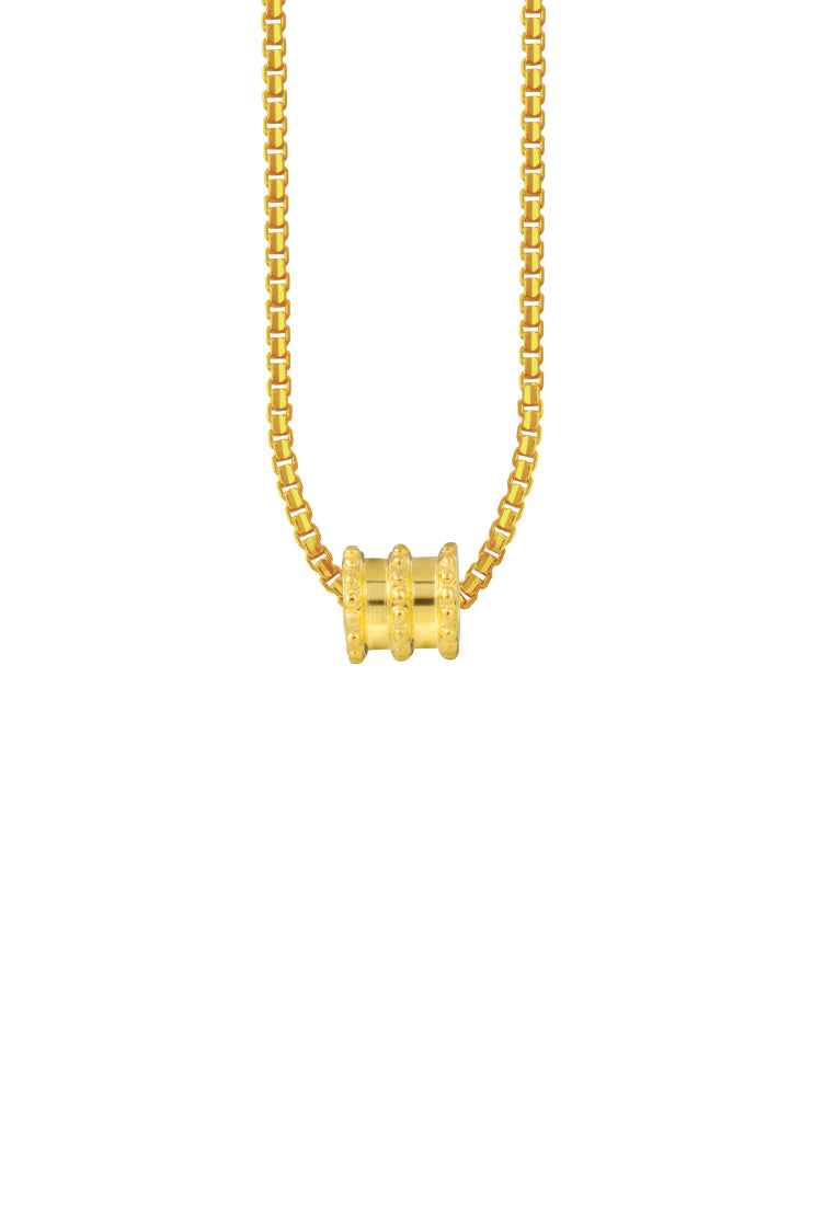 TOMEI Rolling Tube Pendant/Charm, Yellow Gold 916