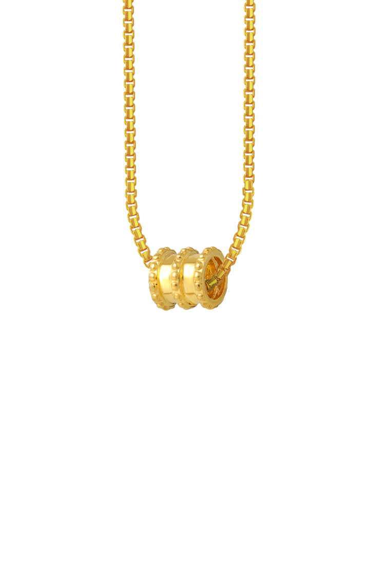 TOMEI Rolling Tube Pendant/Charm, Yellow Gold 916