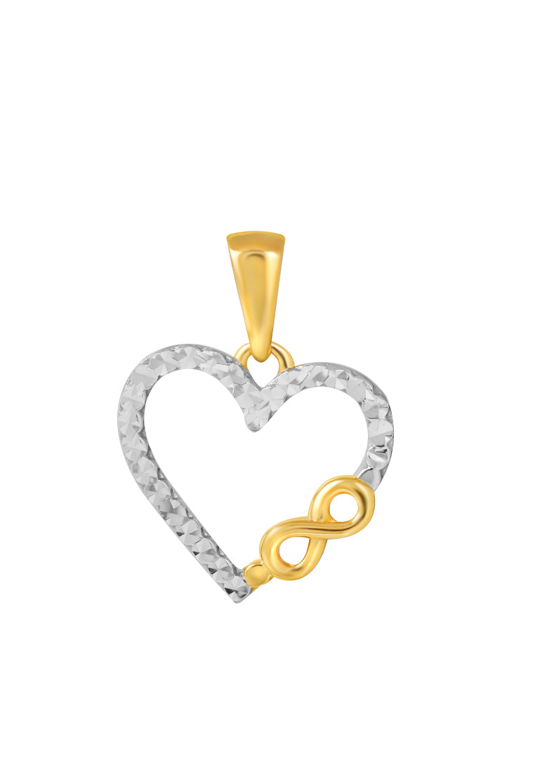 TOMEI Lusso Italia Infinity Love Pendant, Yellow Gold 916
