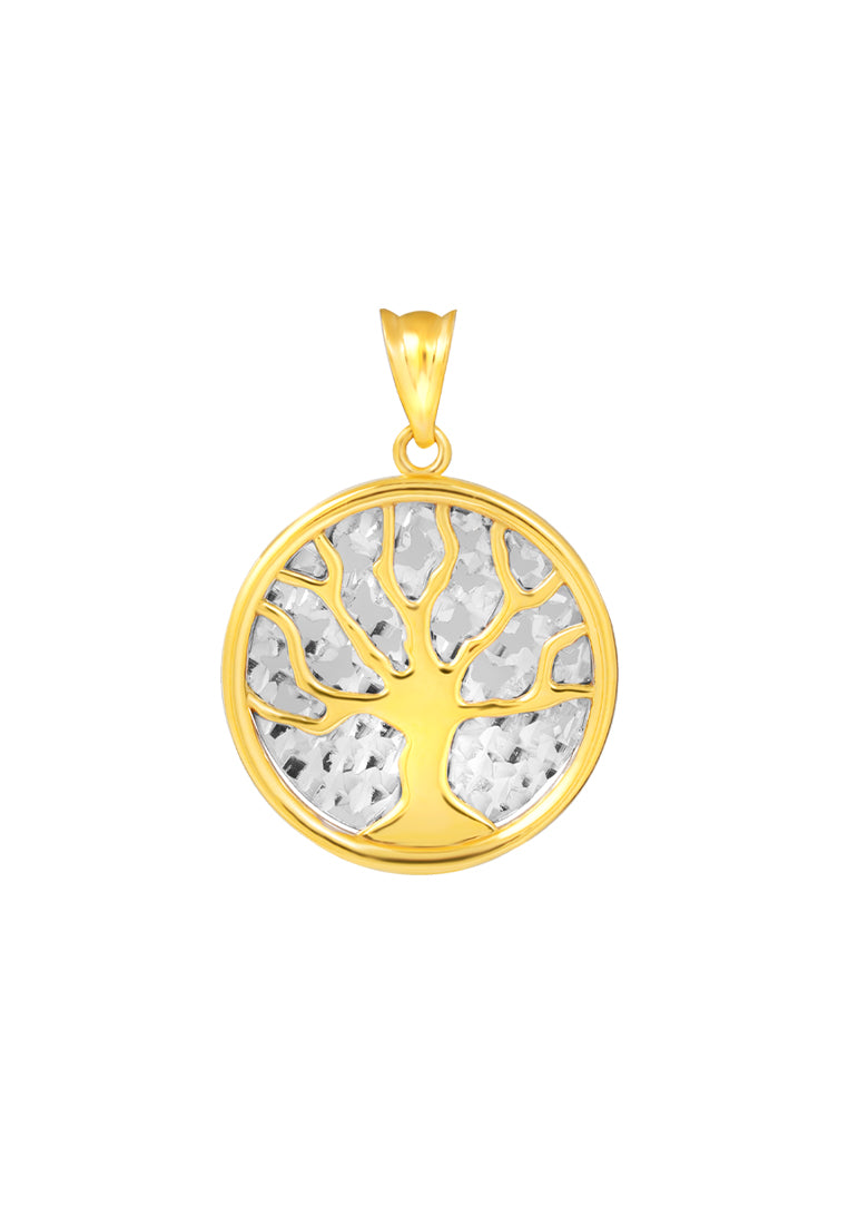 TOMEI Lusso Italia Tree Pendant, Yellow Gold 916