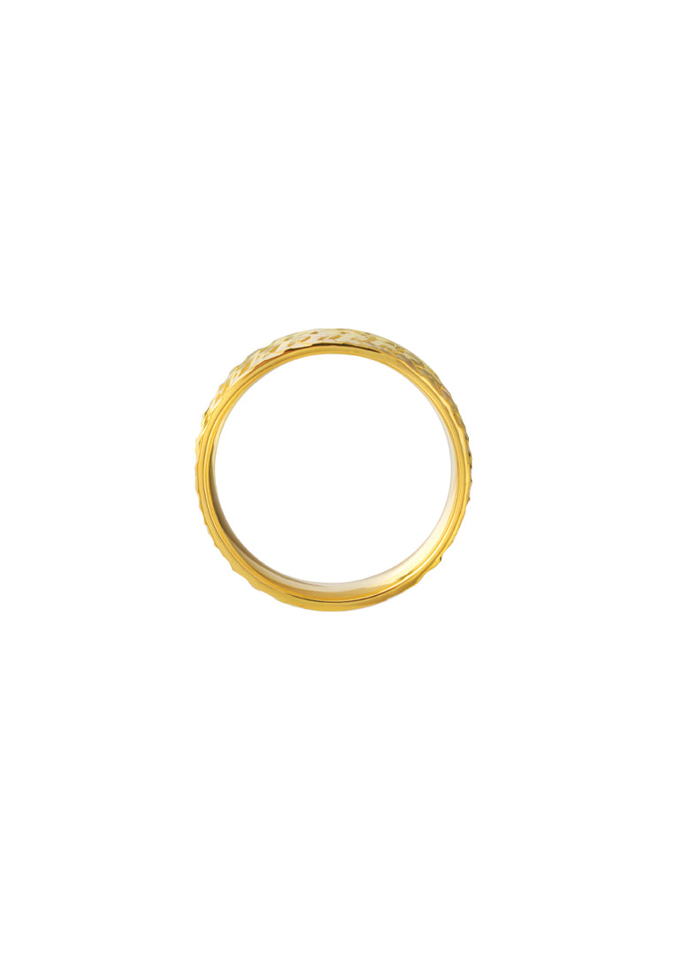 TOMEI Solace Fit Ring, Yellow Gold 916