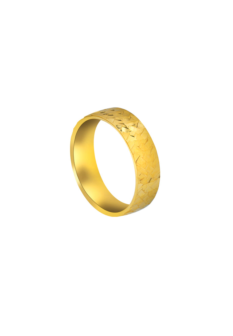 TOMEI Solace Fit Ring, Yellow Gold 916
