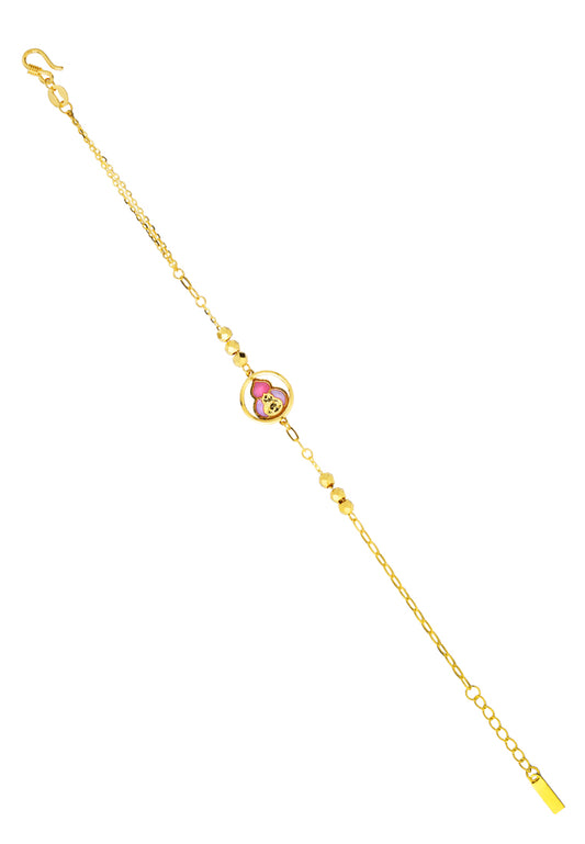 TOMEI Antique Gold Series Gourd Bracelet, Yellow Gold 999