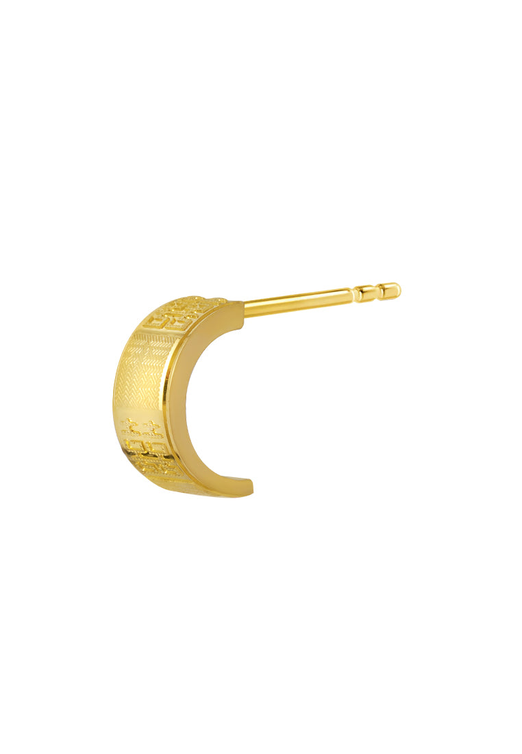 TOMEI x Xifu Earrings, Yellow Gold 999