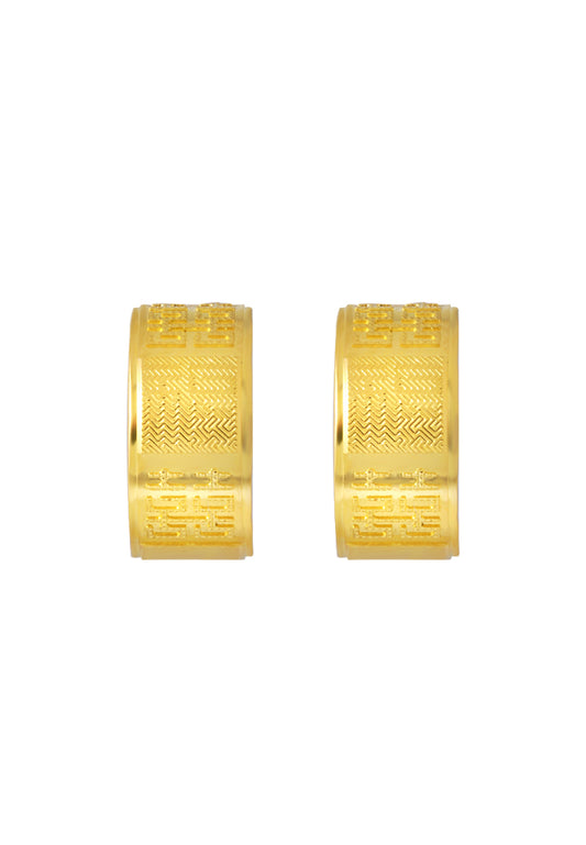 TOMEI x Xifu Earrings, Yellow Gold 999
