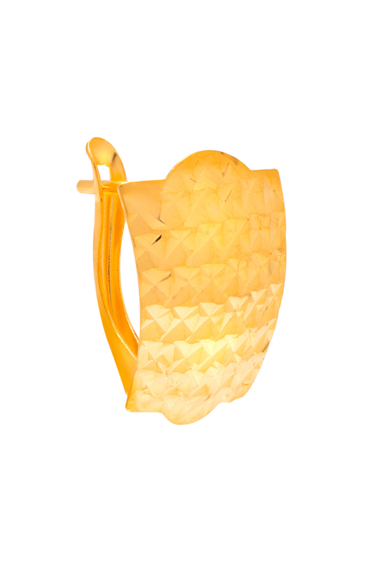 TOMEI Lusso Italia Splendour Earrings, Yellow Gold 916