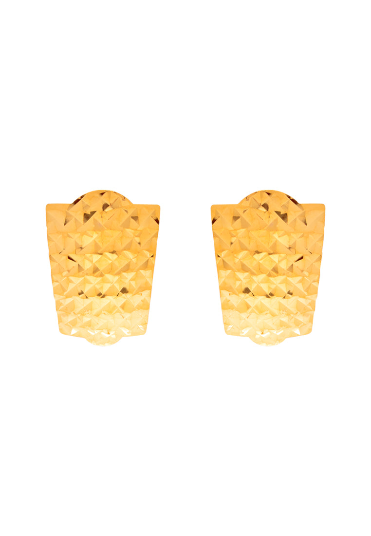 TOMEI Lusso Italia Splendour Earrings, Yellow Gold 916