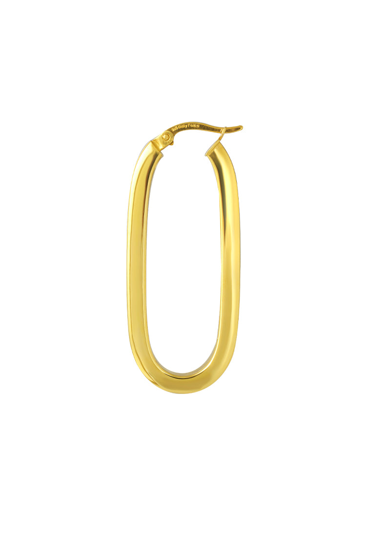 TOMEI Lusso Italia Hoop Earrings, Yellow Gold 916
