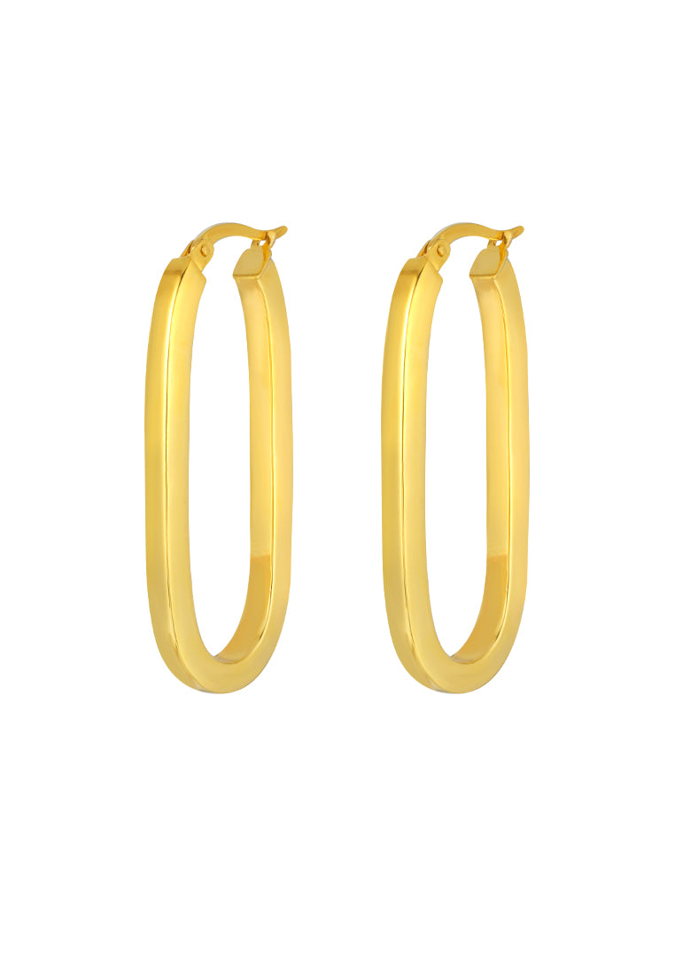 TOMEI Lusso Italia Hoop Earrings, Yellow Gold 916