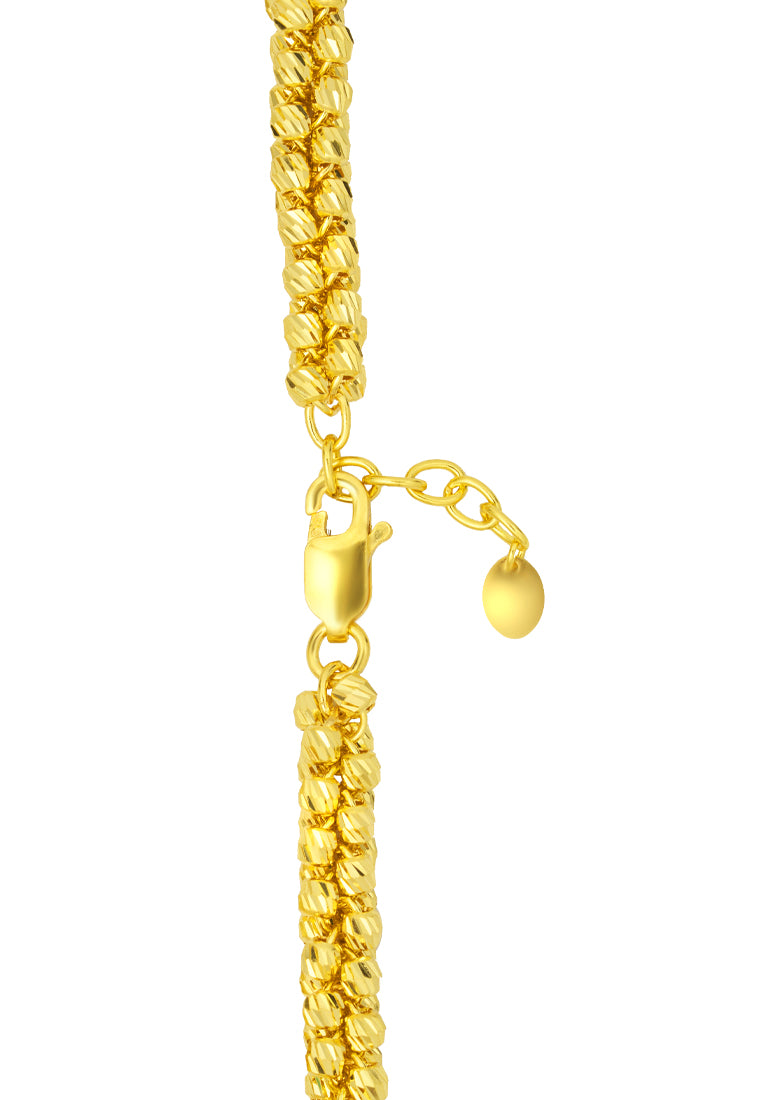 TOMEI Bundled Beads Bracelet, Yellow Gold 916
