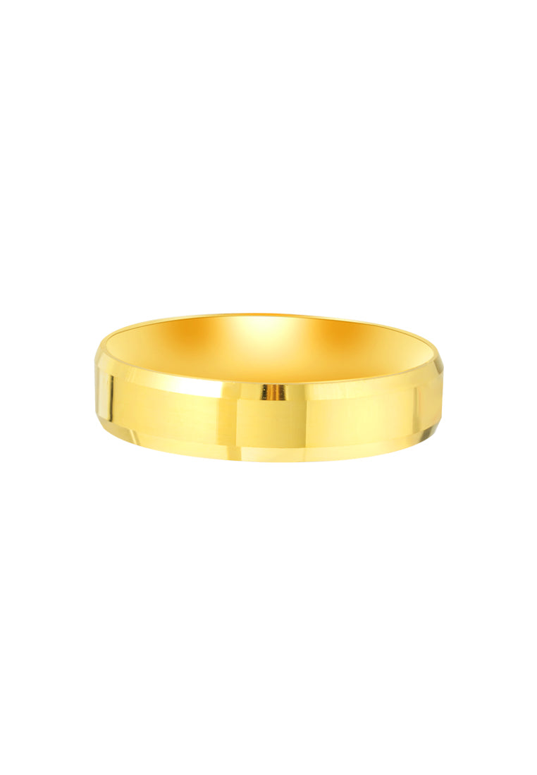 TOMEI Simply Plain Xi De Ring, Yellow Gold 916