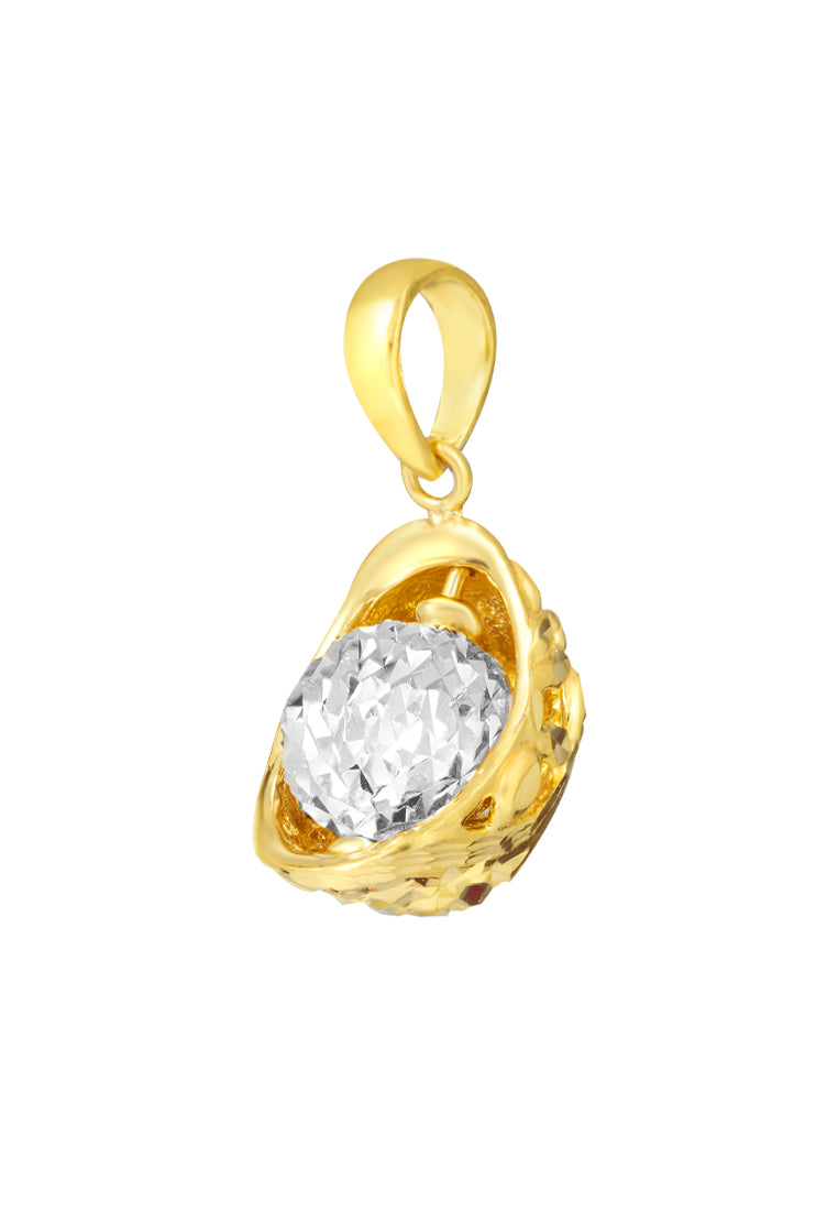 TOMEI Bead In Cradle Pendant, Yellow Gold 916
