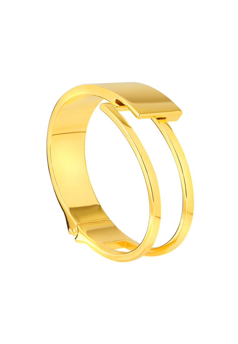 TOMEI Stylish Bangle, Yellow Gold 999 (5D)
