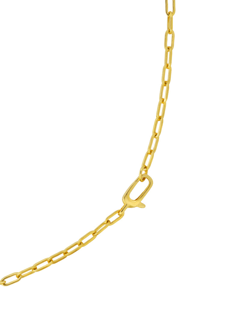 TOMEI Diamond Cut Collection Necklace, Yellow Gold 916