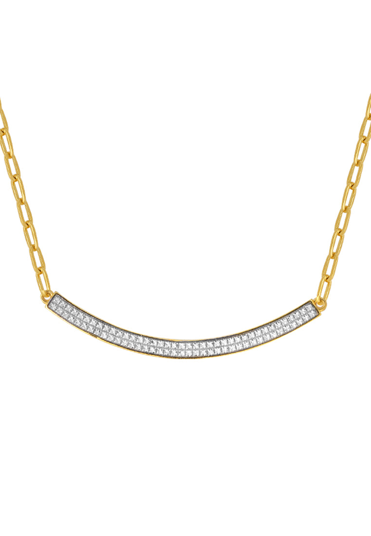 TOMEI Diamond Cut Collection Necklace, Yellow Gold 916