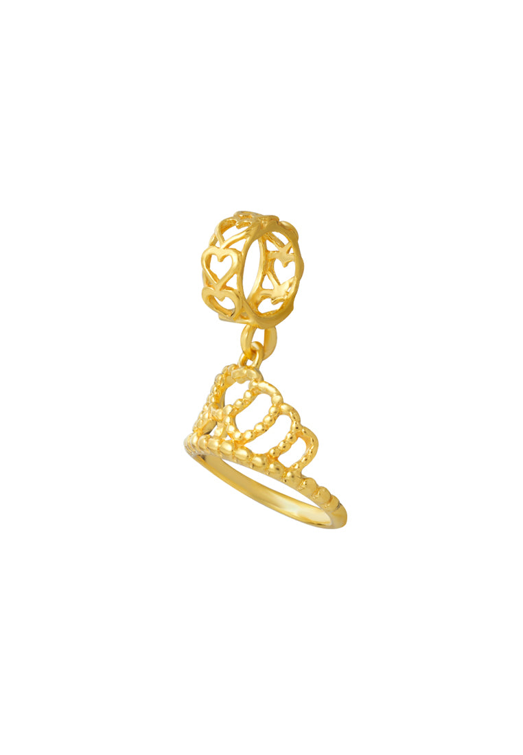TOMEI Crown Charm, Yellow Gold 916