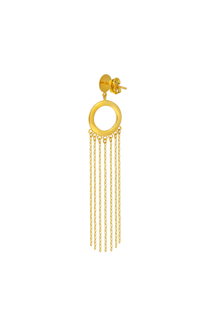 TOMEI Lusso Italia Tassels Earrings, Yellow Gold 916