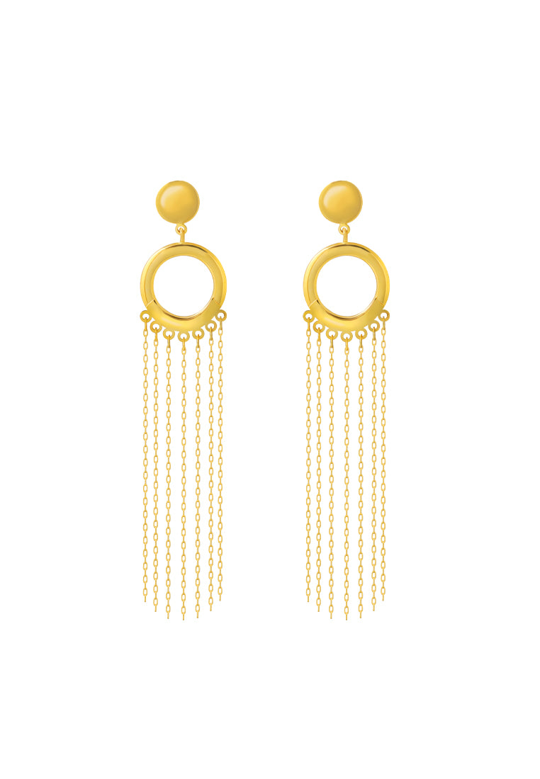 TOMEI Lusso Italia Tassels Earrings, Yellow Gold 916