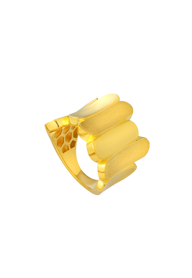 TOMEI Lusso Italia Ring, Yellow Gold 916