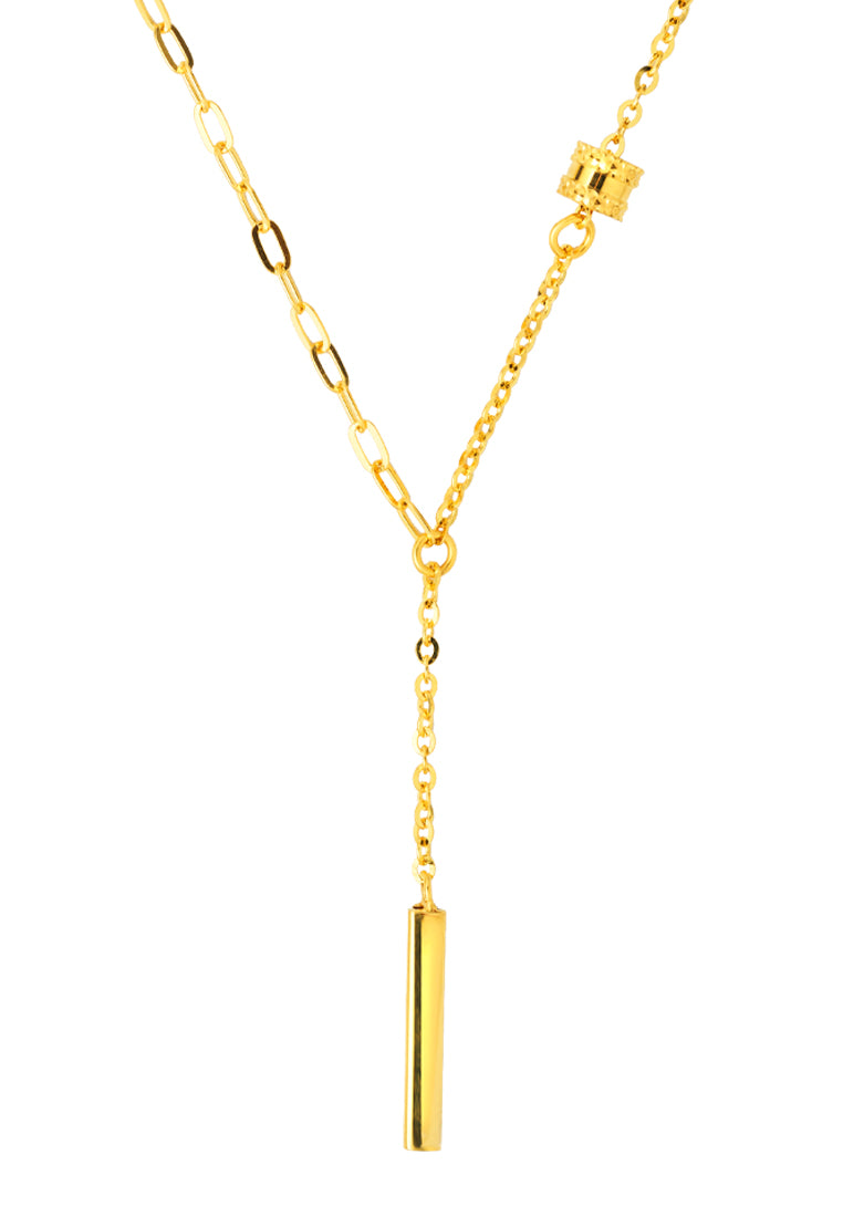 TOMEI Stick Necklace, Yellow Gold 999 (5D)