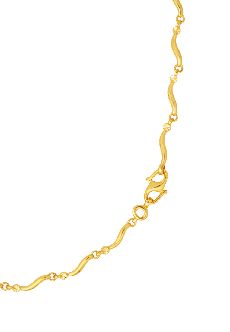 TOMEI Dragon & Phoenix Love Necklace, Yellow Gold 916
