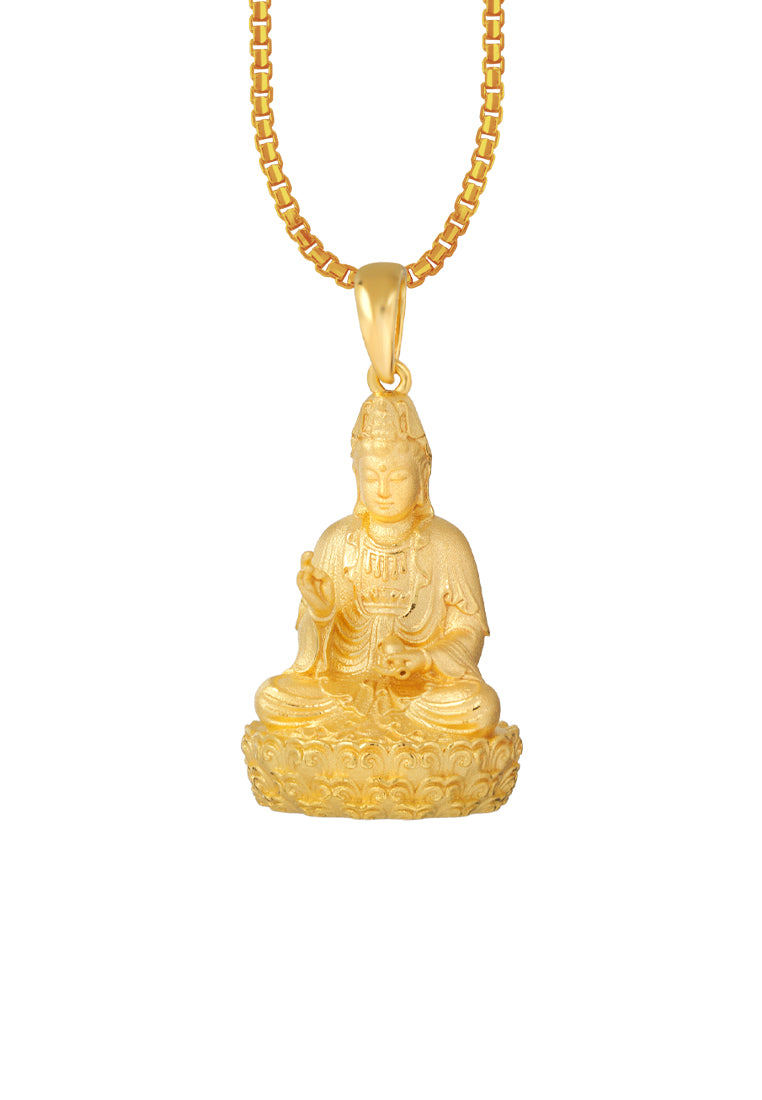 TOMEI Buddha Pendant, Yellow Gold 916