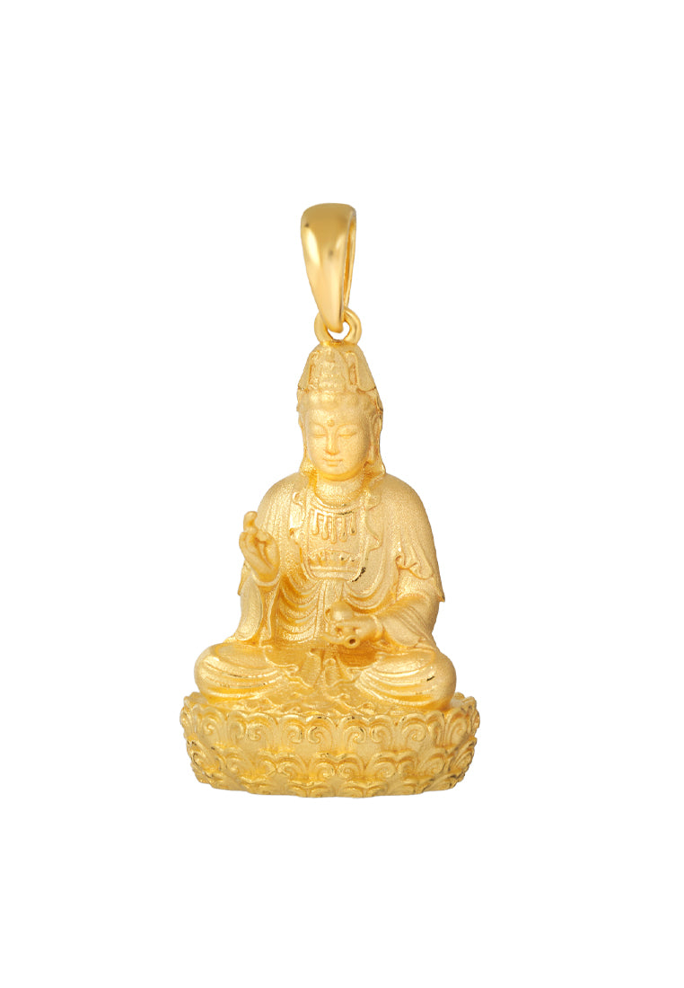 TOMEI Buddha Pendant, Yellow Gold 916