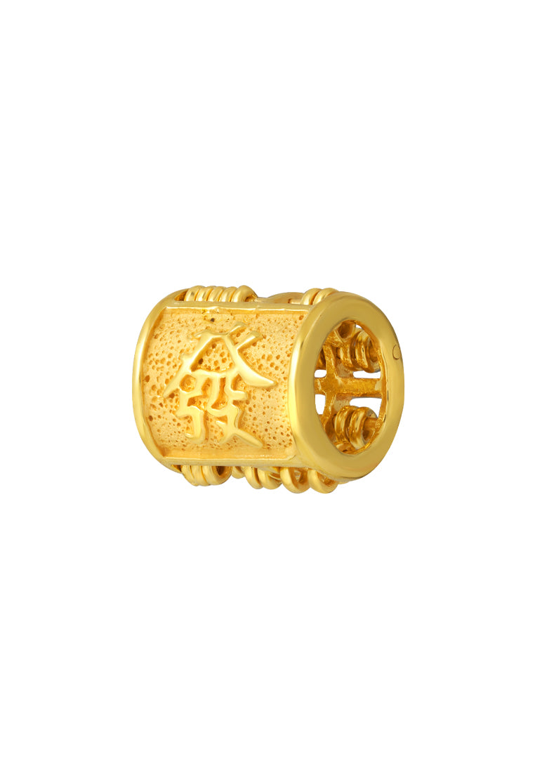 TOMEI Fa-Zi Abacus Rolling Charm, Yellow Gold 916